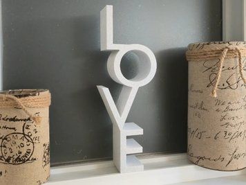Декор &laquo;Мова кохання&raquo;. Декоративна статуетка LOVE для офісу. Декор для дому. Білий. id_9804 фото
