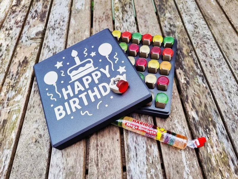 Органайзер для цукерок з гравіюванням "HAPPY BIRTHDAY". Aivory id_18085 фото
