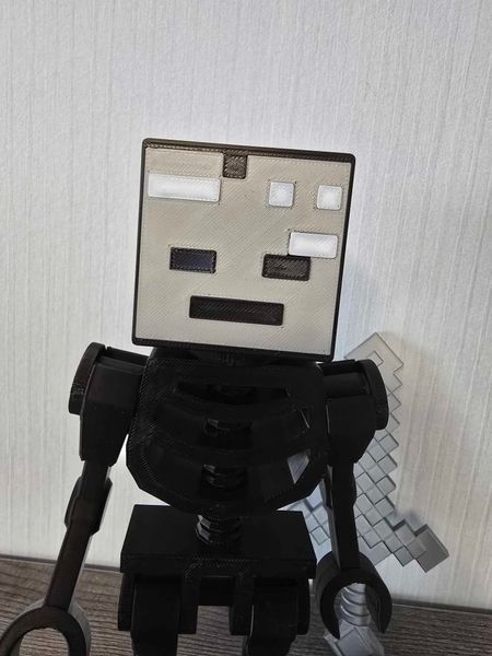 Шарнірна фігурка Скелет з мечем з гри Minecraft. Aivory id_15330 фото