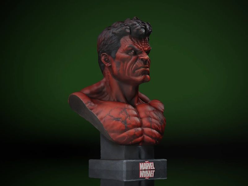 Колекційний бюст Червоний Халк Red Hulk, Marvel. Aivory id_14538 фото