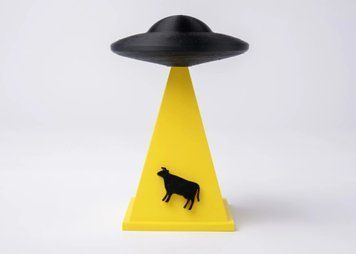 Світильник-нічник "UFO абдукція корови" . Aivory id_12538 фото