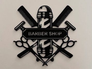 Настінний декор-вивіска для барбершопу Barber Shop. Aivory id_11785 фото