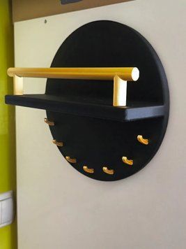 Ключниця настінна з полицею Loft Black&Gold 3D друк. Aivory id_14202 фото