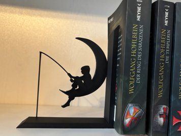 Книжкові підставки "Рибалка на Місяці". Aivory є на серваку фото