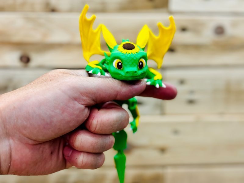 Фігурка Малюк Соняшниковий Дракон Baby Sunflower Dragon. Aivory id_14532 фото