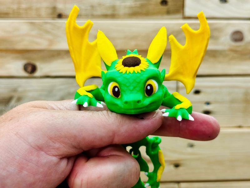 Фігурка Малюк Соняшниковий Дракон Baby Sunflower Dragon. Aivory id_14532 фото