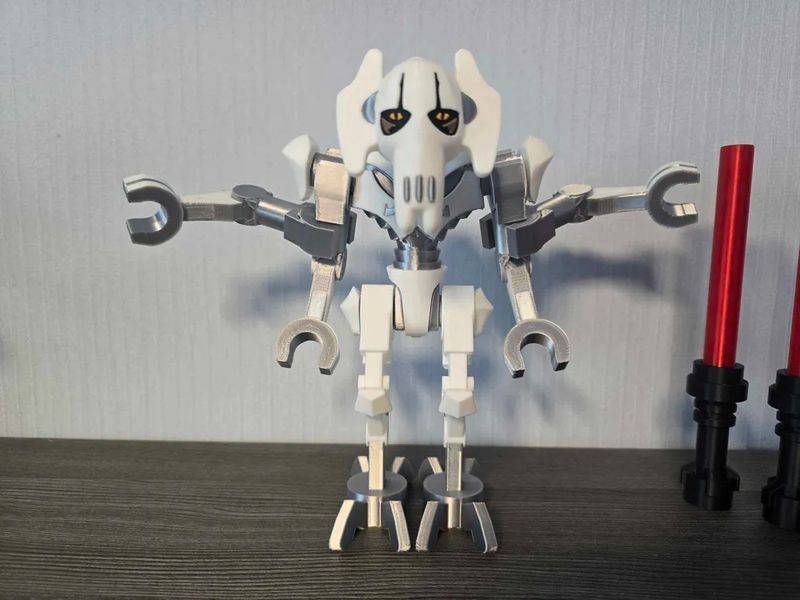 Колекційна друкована фігурка Генерал Грівус (General Grievous) Star Wars з червоними мечами. Aivory id_17412 фото