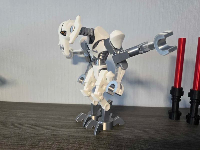 Колекційна друкована фігурка Генерал Грівус (General Grievous) Star Wars з червоними мечами. Aivory id_17412 фото