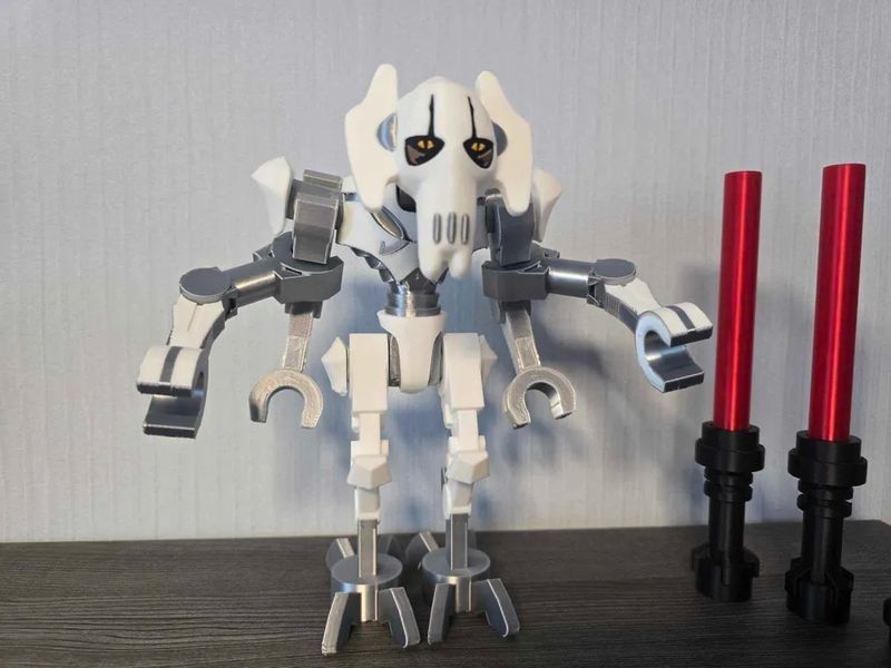 Колекційна друкована фігурка Генерал Грівус (General Grievous) Star Wars з червоними мечами. Aivory id_17412 фото