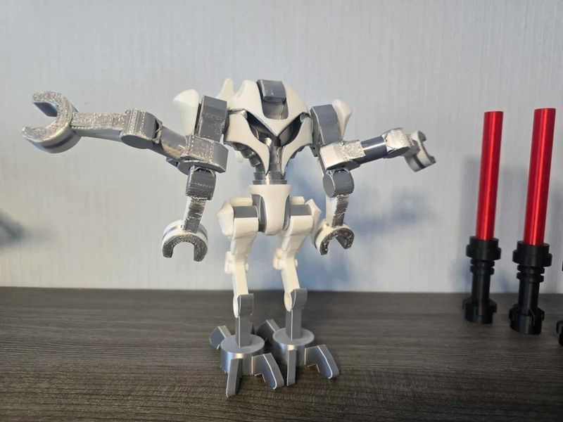 Колекційна друкована фігурка Генерал Грівус (General Grievous) Star Wars з червоними мечами. Aivory id_17412 фото