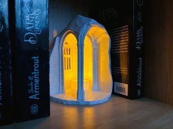 Нічник-діорама книжкова полиця "Руїни Колізею/Храму" (Book Nook). Aivory id_18288 фото