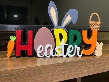 Яскрава великодня настільна прикраса "Happy Easter". Aivory id_11919 фото