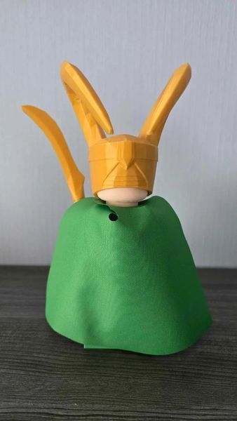 Колекційна друкована фігурка Локі (Loki) у стилі LEGO з мечем для фанатів Marvel. Aivory id_17410 фото