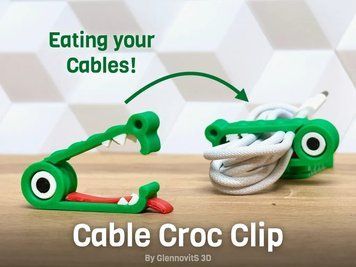 Кабельний тримач у вигляді крокодила "Cable Croc Clip". Aivory id_12702 фото