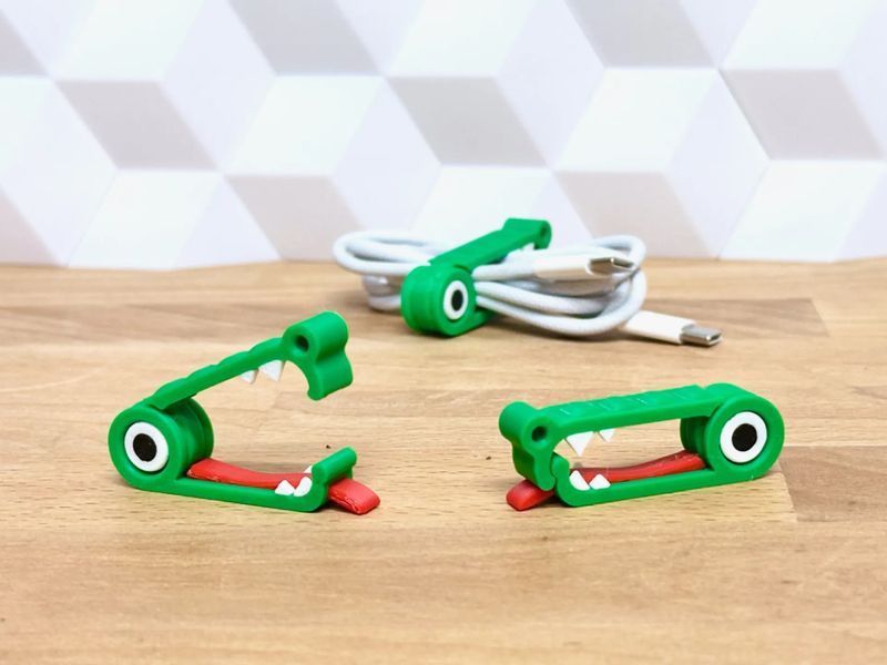 Кабельний тримач у вигляді крокодила "Cable Croc Clip". Aivory id_12702 фото