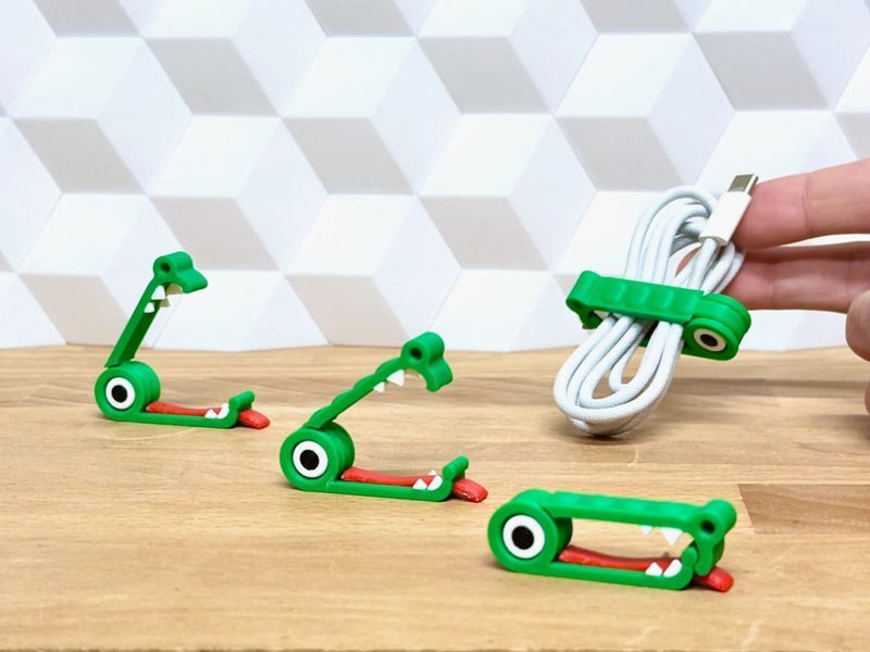Кабельний тримач у вигляді крокодила "Cable Croc Clip". Aivory id_12702 фото