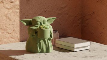 Кашпо Малюк Йода (Грогу) Star Wars Тримач для Рослин Декор. Aivory id_13935 фото