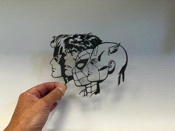 Настінний Декор Силует Профілі Росомаха Людина-Павук Капітан Америка Marvel. Aivory id_14647 фото