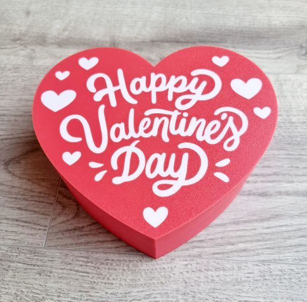 Подарункова коробочка-серце &laquo;Happy Valentine&rsquo;s Day&raquo;ю Фшмщкн id_12852 фото