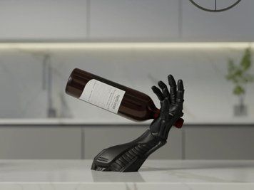 Тримач для пляшки у вигляді кібернетичної руки. Aivory id_11136 фото