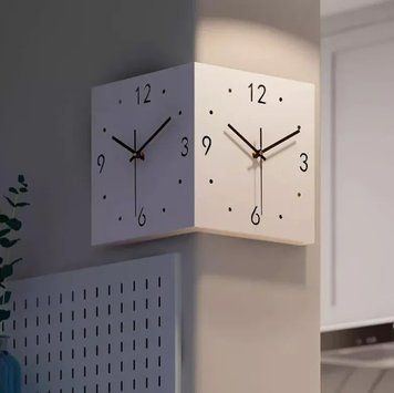 Настінний кутовий годинник Minimal 3D друк id_11012 фото