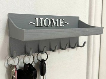 Настінна ключниця-органайзер з полицею для дрібниць Home. Aivory є на серваку фото