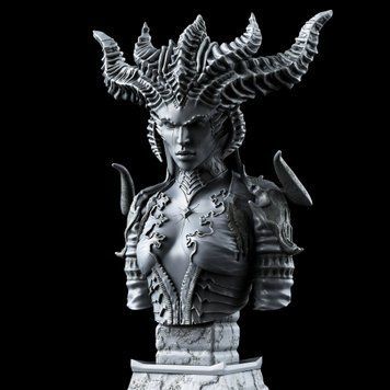 Бюст Демонічної Королеви id_10454 фото