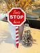 Святковий садовий знак "Santa Stop Here". Aivory id_10270 фото 1