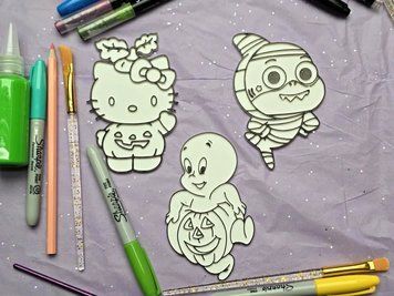 Набір фігур для розмальовування Хелловін Hello Kitty,Каспер,Мумія. Aivory id_18007 фото