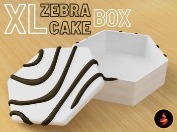XL Zebra Cake Box &mdash; солодкий дизайн у великому форматі. Aivory id_12806 фото