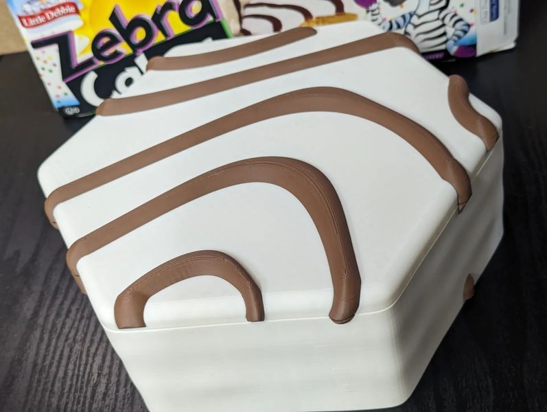 XL Zebra Cake Box &mdash; солодкий дизайн у великому форматі. Aivory id_12806 фото