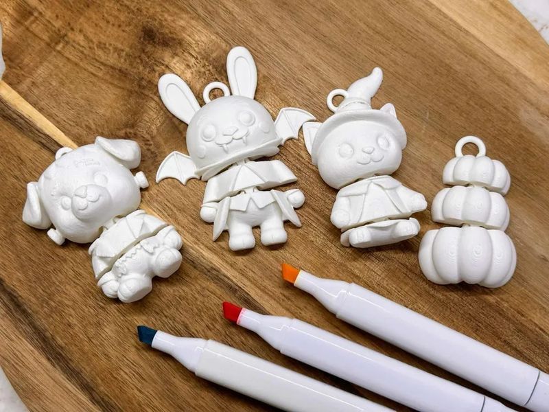 Набір для розфарбовування фігурок-підвісок Хелловін (4 шт.) Aivory id_18059 фото
