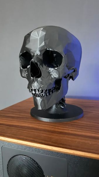Череп "Low Poly Skull" декор для навушників. Aivory id_10628 фото