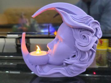 Декоративний Підсвічник Місячна Діва з LED Свічкою. Aivory id_13808 фото