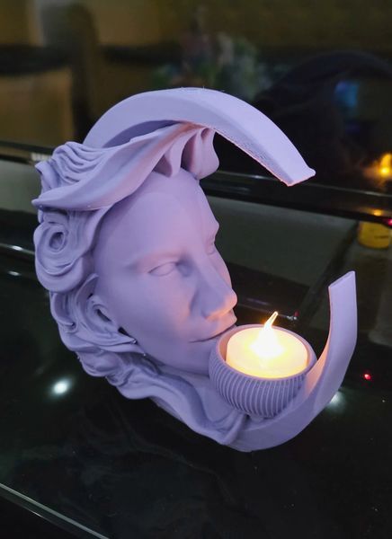 Декоративний Підсвічник Місячна Діва з LED Свічкою. Aivory id_13808 фото