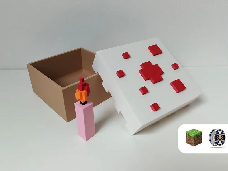 Подарункова коробка "Торт з Minecraft". Aivory id_16344 фото