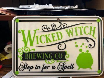 Декоративна Табличка Wicked Witch Brewing Co. Хелловін. Aivory id_14425 фото