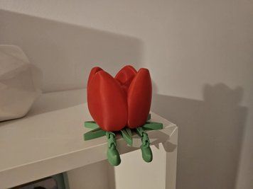 Статуетка 'Тюльпан-сидун' для полиці 3D друк id_12268 фото