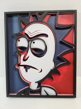 Панно Rick Sanchez (Рік та Морті) Багатошарове. Aivory id_14143 фото