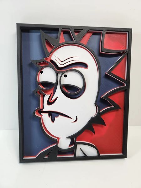 Панно Rick Sanchez (Рік та Морті) Багатошарове. Aivory id_14143 фото