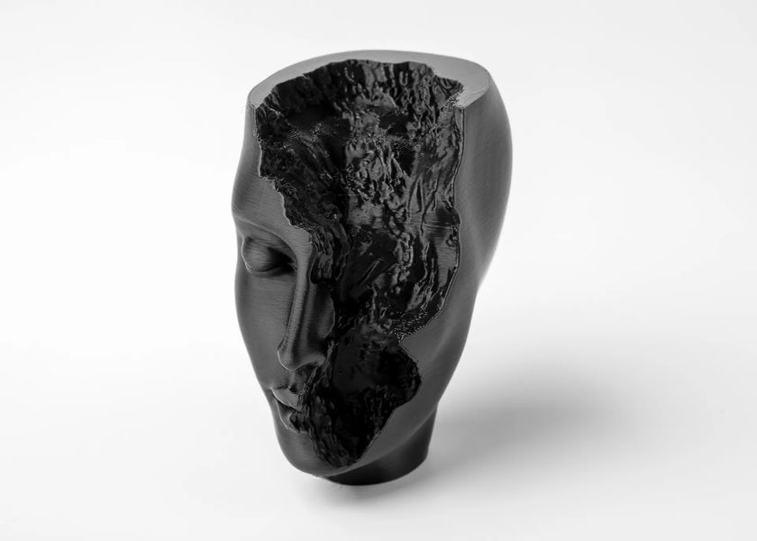 Абстрактна Скульптура-Бюст 'Fragmented Visage' (Внутрішній Ландшафт). Aivory id_14056 фото