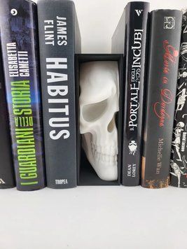 Книжковий куточок Book Nook класичний череп білий. Aivory id_17945 фото