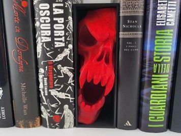 Книжковий Куточок Book Nook Злий Череп Монстра Червоний. Aivory id_17944 фото