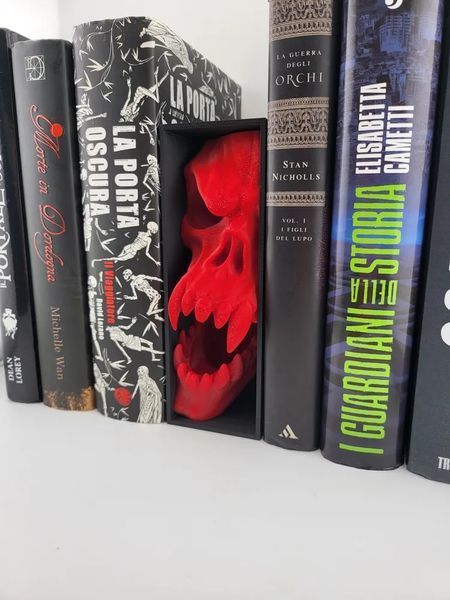 Книжковий Куточок Book Nook Злий Череп Монстра Червоний. Aivory id_17944 фото