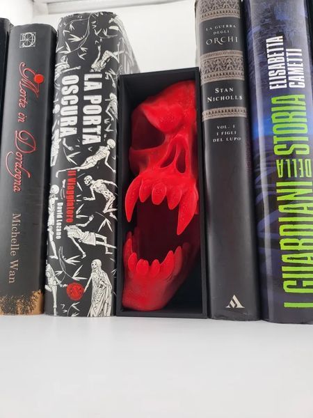 Книжковий Куточок Book Nook Злий Череп Монстра Червоний. Aivory id_17944 фото