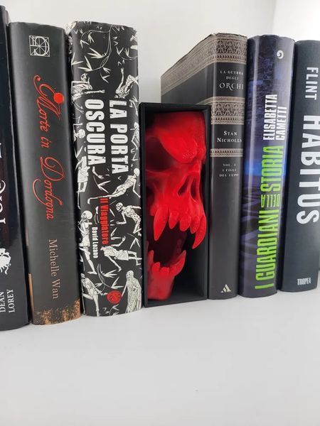 Книжковий Куточок Book Nook Злий Череп Монстра Червоний. Aivory id_17944 фото
