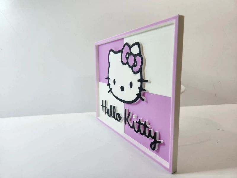 Багатошарове 3D панно Hello Kitty. Aivory id_14137 фото