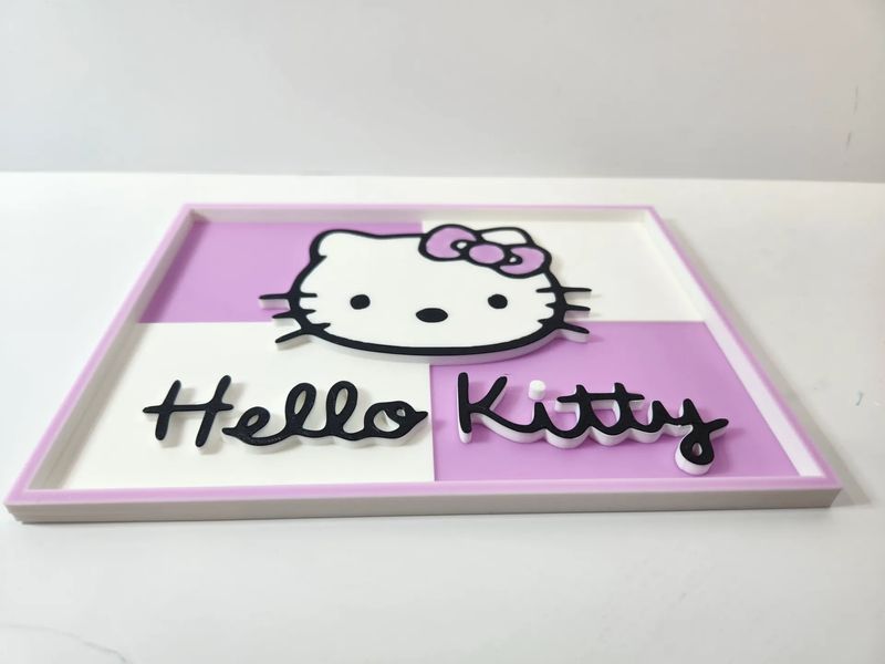 Багатошарове 3D панно Hello Kitty. Aivory id_14137 фото