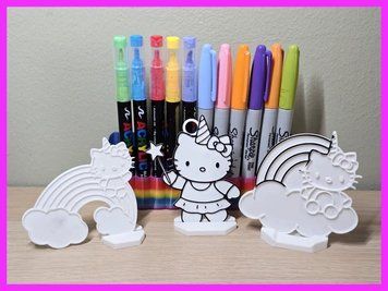 Набір фігурок для розфарбовування Hello Kitty 3 шт. Aivory id_18042 фото