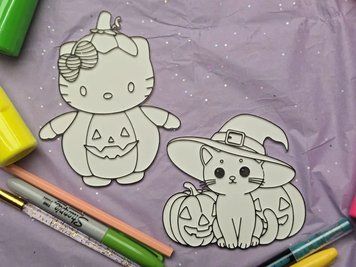Набір для розфарбовування фігурок Хелловін ,,Hello Kitty" (2 шт). Aivory id_18089 фото